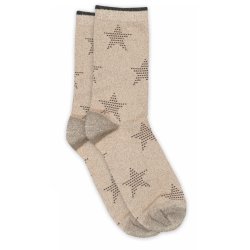 MP Woman 79770 glimmer strømpe i beige