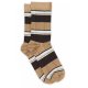 MP Woman 79776 strømper i cognac med striber