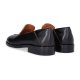 Billi Bi B1101 loafer i sort læder med detaljer