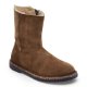 Birkenstock Uppsala Sherling Zip i Dark Tea ruskind