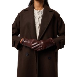 RE:DESIGNED handske Lucia i mørkebrunt skind