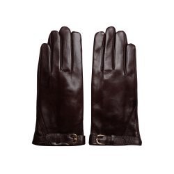 RE:DESIGNED handske Lucia i mørkebrunt skind