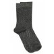 MP woman 79780 strømpe i sort glimmer med print