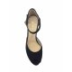 Unisa - sandal med hæl og plateau i sort