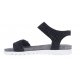 Cashott 21040 sort sandal med hvide såler og velcro remme