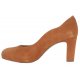 Unisa NOTES pumps i cognac farvet ruskind