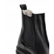 Phenumb CASH støvle i sort skind med uldfoer