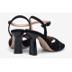 Unisa SOLCE stilet sandal i sort ruskind