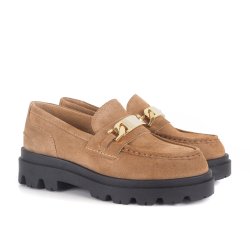 Pavement Liliana loafer i taupe ruskind